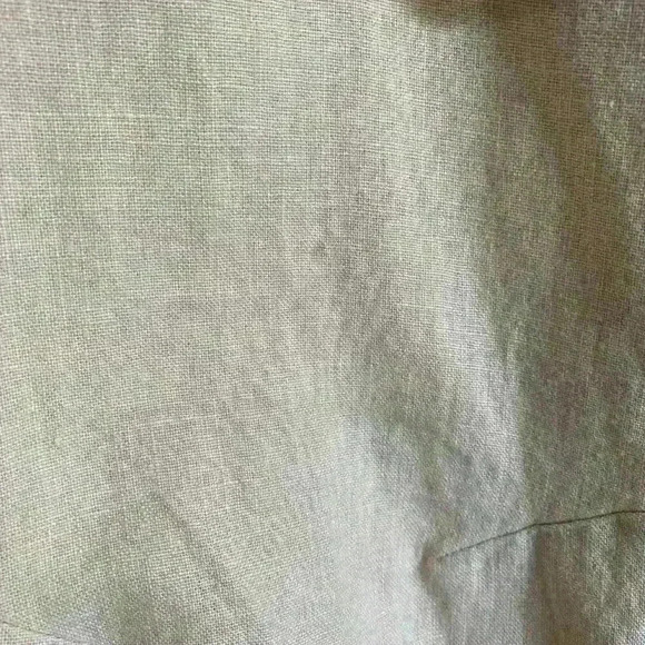 Athleta pull-on draw string button wide leg boho loose fit 100% Linen Women sz 6 - Picture 7 of 7